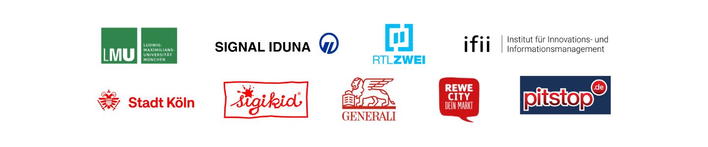 Logos of business customers