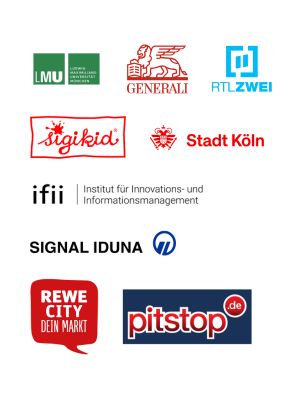 Logos of business customers