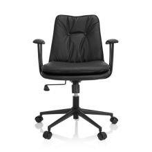 SMALLO - Home Office Chair Black
