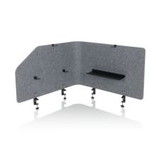 FLEXMIUT T TOP | Acoustic partition | 160 cm - Table partition Grey