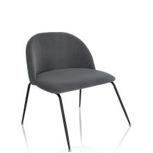 VELVO - Upholstered chair Grey