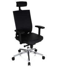 PORTO MAX HIGH | Leather - Professional Office Chair Black