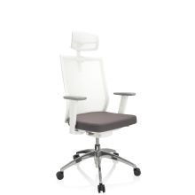 ASPEN WHITE PRO - Professional Office Chair Grey / white
