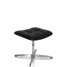 SARANTO Saddle Chair | Synthetic Leather - Upholstered stool Black