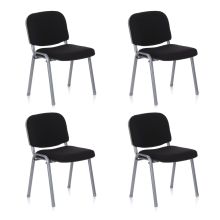 XT 600 4 pack - Four-legged chair Silver / Black