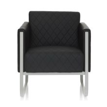 ARUBA STEP | 1- Seater - Upholstered armchair Black