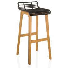 LONSO W - Bar stool Oak/black