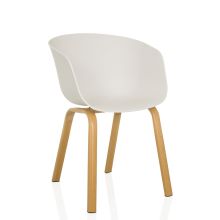 OSLO W - Shell chair White