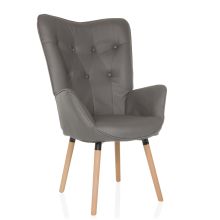 HAVENIO I - Upholstered armchair Grey