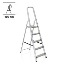 SOLID III | 5 Steps - Folding Ladder Aluminium