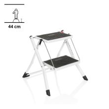 SOLID W1 | Folding ladder - 2 Steps - Folding Ladder White