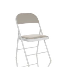 TUDELA W Faux Leather - Folding chair Grey