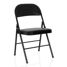 TUDELA H Faux Leather - Folding chair Black