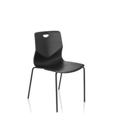T36 V - Four-legged chair Black