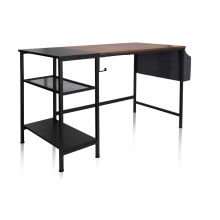 WORKSPACE H I | 120x60 - Office Desk Black / Brown