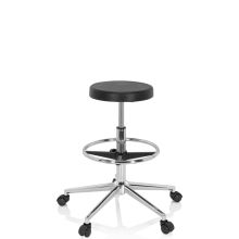 TOP WORK 14 I - Swivel stool Black
