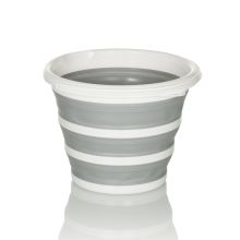 CLEAN SILR | 10L - Folding container Grey / White