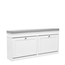 Estha 11 - Shoe Cabinet White/Grey