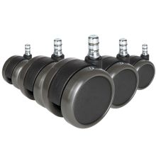 5x ROLO No-Noise 11mm/65mm Hard floors - Castors 