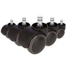 5x ROLO No-Noise 11mm/50mm Hard floors - Castors 