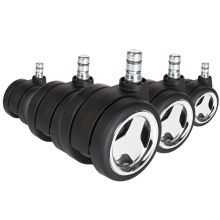 5x ROLO GAME No-Noise 11mm/60mm Hard floors - Castors 